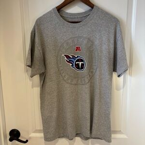 Tennessee Titans NFL Team Apparel Gray Short Sleeve Graphic Tee Mens L